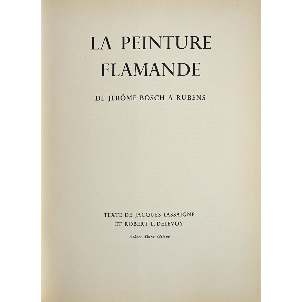 LA PEINTURE FLAMANDE