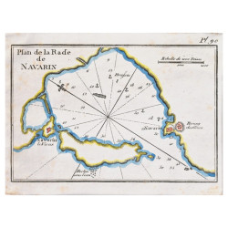 Plan de la Rade de Navarin 1804