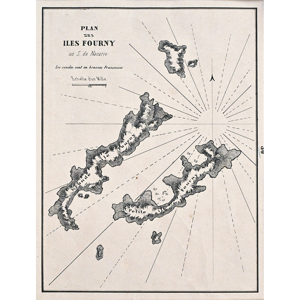 Plan des Iles Fourny, Φούρνοι Ικαρίας