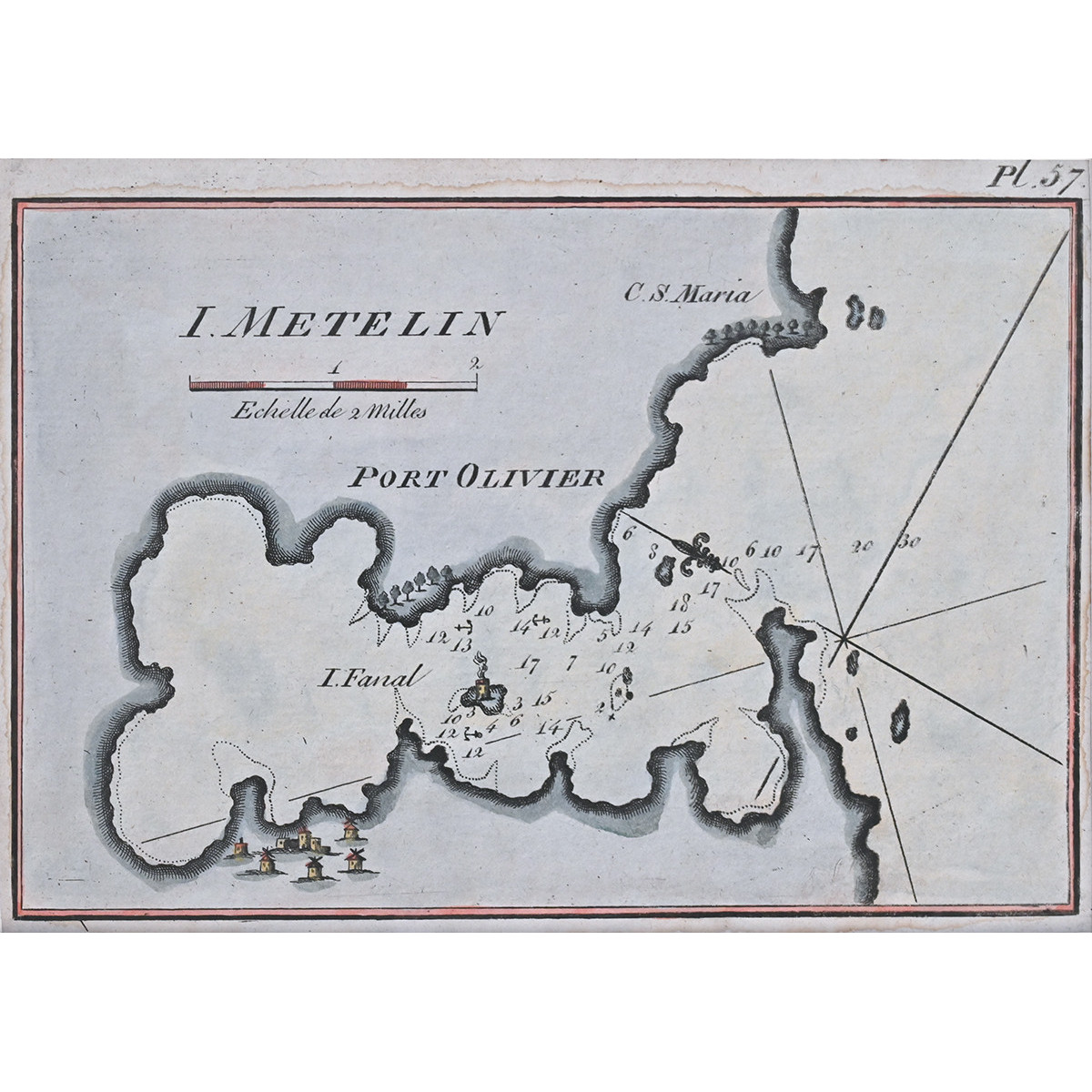 Port Olivier, Metelin, Roux 1804
