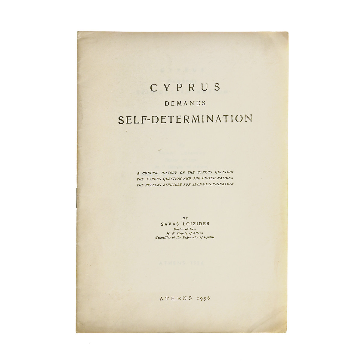 Cyprus Demands Self-Determination